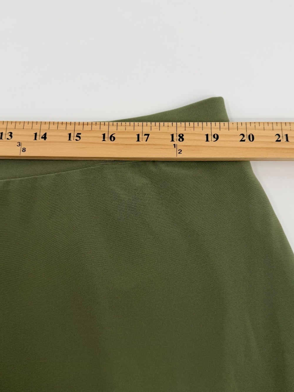 Susan Graver Pants Women XLP Green Liquid Knit Wide Leg Stretch Pull On Pockets - Picture 8 of 12